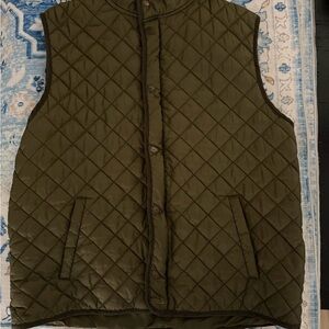 Southern Marsh Quilted Dark Green Vest